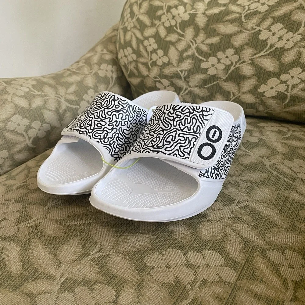 OOFOS Unisex Sport Flex‎ Limited Edition Slide Sandals Recovery Size Mens 9/W 11